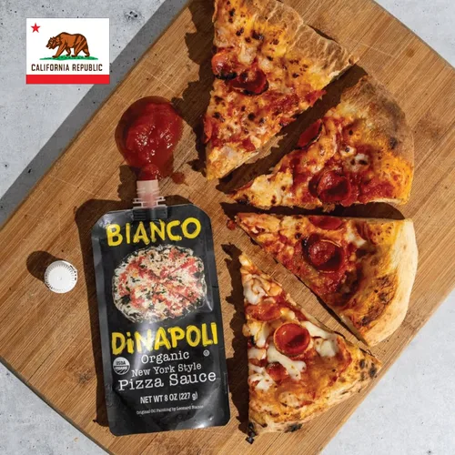 Vista 9 de Bianco DiNapoli Organic NY Style - Salsa de pizza de 8 onzas (paquete de 8), tomates cultivados en California madurados con vid, con ajo, especias
