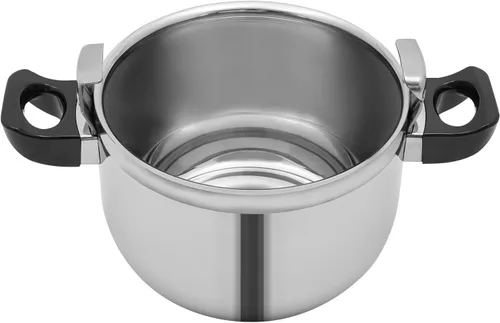 Vista 7 de Olla a presión de acero inoxidable de gran capacidad de 60 Kpa olla a presión a prueba de explosiones inferior compuesta con válvula limitadora