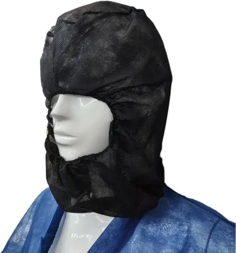 Vista 3 de ZMDREAM Disposable Hoods Bouffant Caps Full Face Hair Covers Polypropylene Hair Net Beard Cover Combo