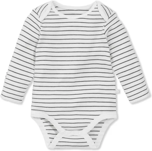 Vista 6 de MORI Baby Supreme Comfort - Body de manga larga para niños y niñas, mameluco unisex con cuello sobre y sin níquel