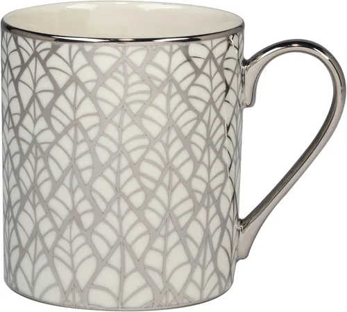 Vista 6 de Certified International Mosaic - Tazas cónicas chapadas en plata de 16 onzas, juego de 6 diseños surtidos