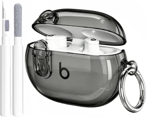 Vista 17 de Funda para Beats Studio Buds/Studio Buds Plus 2021/2023 con clip de cierre para hombres, GARTOO con kit de limpieza, funda protectora y lápiz