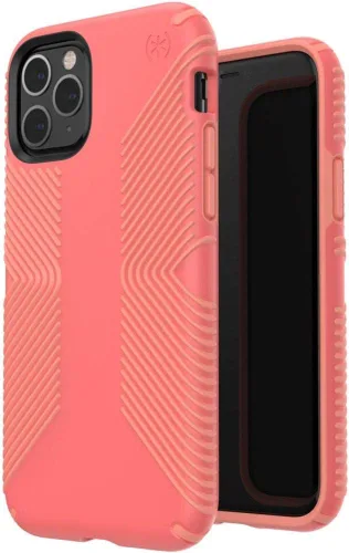 Vista 16 de Speck Productos Presidio2 Grip - Funda compatible con iPhone 11 Pro, negro/negro/negro/blanco