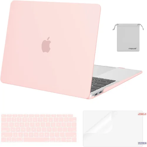 Vista 7 de MOSISO - Funda rígida y de plástico compatible con MacBook Air de 13 pulgadas versión 2022, 2021-2018, A2337 M1 A2179 A1932; con cubierta