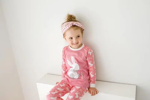 Vista 4 de VAENAIT BABY 12M-12Y Niños Niños Niños Niñas Animal Camión Conejo Personaje 100% Algodón Pijama Conjunto