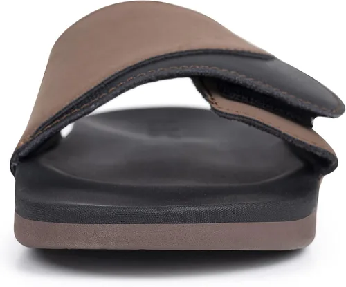 Vista 2 de FITORY Mens Slides Sandals, Comfort Adjustable Slippers with Arch Support for Beach