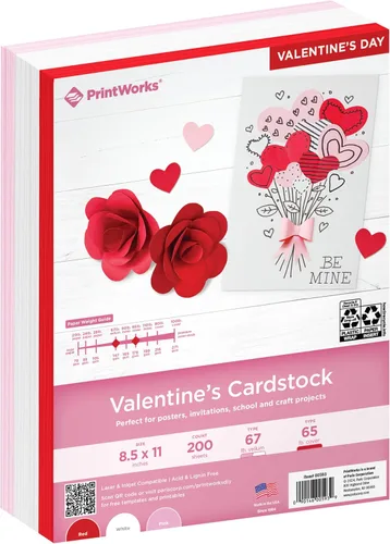 Vista 11 de PrintWorks Americana Cardstock 8.5 x 11 pulgadas – 200 hojas – Colores de cartulina rojo, blanco y azul – Ideal para proyectos escolares