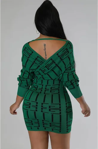 Vista 4 de kaimimei Vestido corto con cuello en V para mujer, elegante, sexy, hombros descubiertos, sin espalda, elástico, ajustado, para club, fiesta, cóctel
