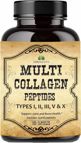 Vista 10 de HERBALICIOUS Suplementos de colágeno bovino para hombres y mujeres Péptidos de colágeno bovino hidrolizados alimentados con pasto Soporte