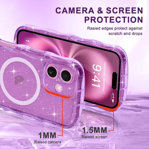 Vista 13 de Pepmune Funda magnética para iPhone 17 Pro Max, color rosa