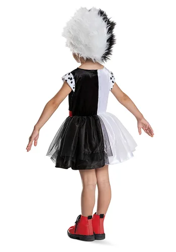 Vista 2 de Disfraz de Toddler de Cruella Disney para Niña Multicolor