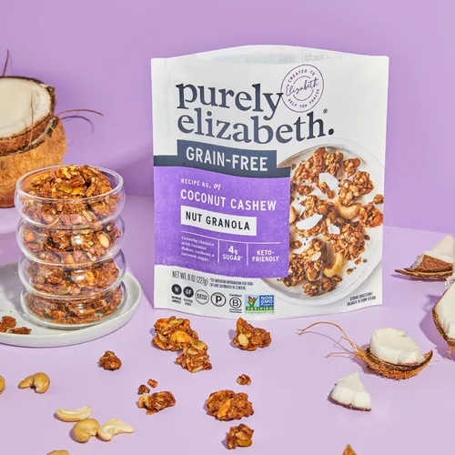 Vista 5 de Granola sin granos y gluten, 0.5 libras de Purely Elizabeth