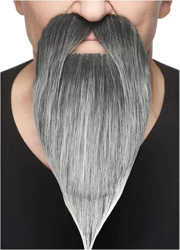 Vista 92 de Mustaches Self-Adhesive Stick On Fake Handlebar for Adults Negro