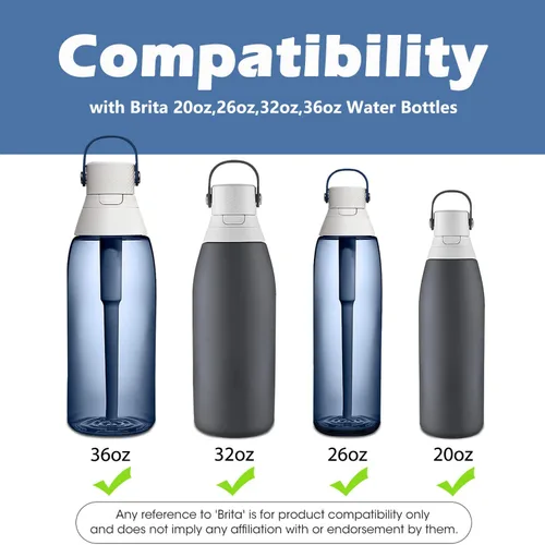 Vista 3 de Boquilla de Botella de Agua de Repuesto para Botella Brita - Paquete de 3 Válvulas de Mordida de Silicona de Repuesto Compatibles con Botella