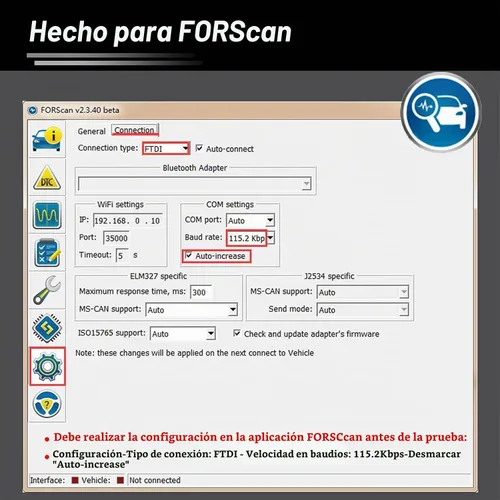 Vista 4 de VLINKER FS OBD2 escáner OBDII adaptador USB lector de código herramienta de diagnóstico para FORScan con interruptor automático HS/MS-CAN