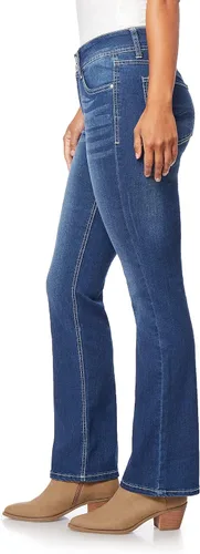 Vista 2 de Angels Forever Young Women's Curvy Bootcut Mid-Rise Jeans (Standard and Plus)