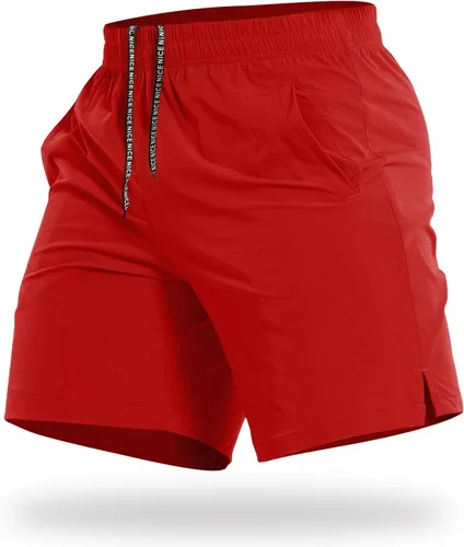 Vista 16 de CANGHPGIN Pantalones cortos deportivos de entrenamiento para hombre de 7 pulgadas / 5 pulgadas, de secado rápido, pantalones cortos de correr