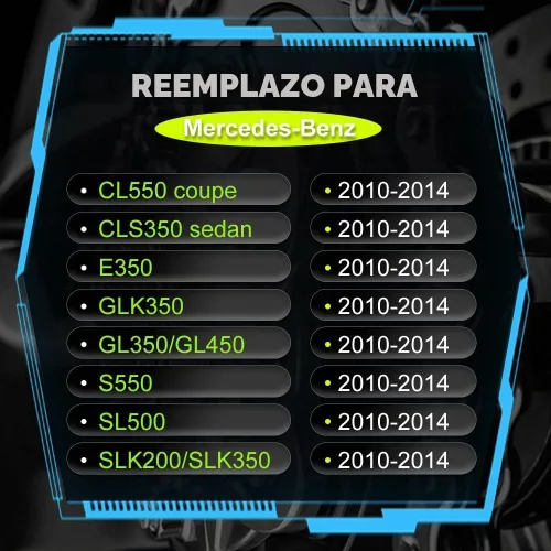 Vista 5 de Botón de arranque sin llave, botón de encendido y parada, interruptor de encendido del motor 2215450714 Reemplazo para Mercedes-Benz CL550 GLK350