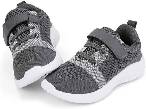 Vista 14 de nerteo Zapatos para Niños Pequeños/Niños Chicos y Niñas Zapatillas Deportivas para Correr/Caminar Todo negro