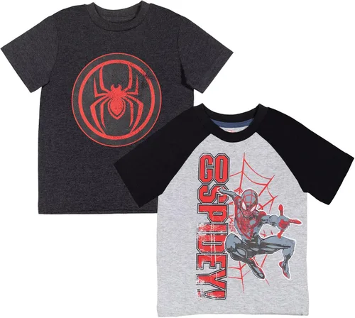 Vista 9 de Marvel Paquete de 2 camisetas para niños pequeños a niños grandes (2T - 18-20)