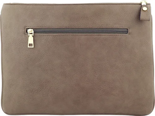 Vista 3 de B BRENTANO Bolsa de embrague vegana en relieve de gran