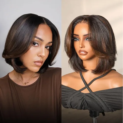 Vista 36 de Luvme Hair Ultra Confortable, de Colocación Rápida y Fácil, Corte Pixie Corto con Flequillo de 12.7 cm, con Tapa de Algodón Amistosa con la Piel
