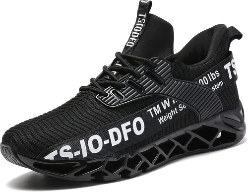 Vista 2 de TSIODFO Zapatillas deportivas para niños y niñas zapatos deportivos de malla transpirables antideslizantes