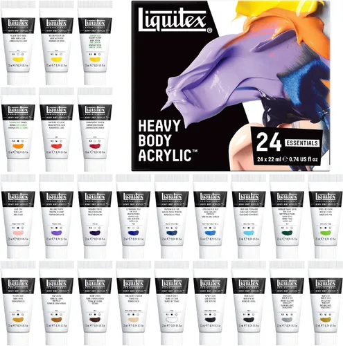 Vista 9 de Juego de 4 acrílicos Liquitex profesionales de cuerpo de pesado