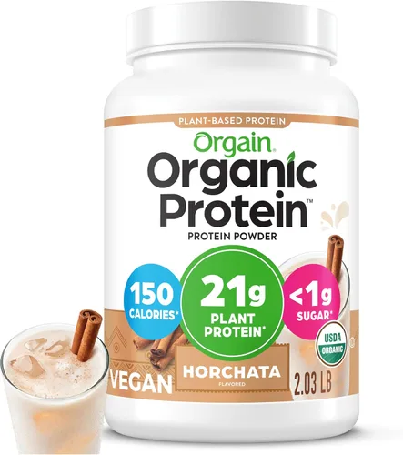 Vista 15 de Orgain - Proteína vegana orgánica en polvo, pastel de cumpleaños - 21g de proteína a base de plantas, 7g de fibra prebiótica, bajo en carbohidratos