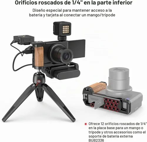 Vista 4 de SMALLRIG Soporte en forma de L con zapata fría para cámara digital Sony ZV1 - 2936