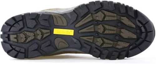 Vista 5 de HIWALK Zapatos de senderismo impermeables confort mediados tobillo montañismo zapatos transpirable ligero escalada camping trekking al aire libre