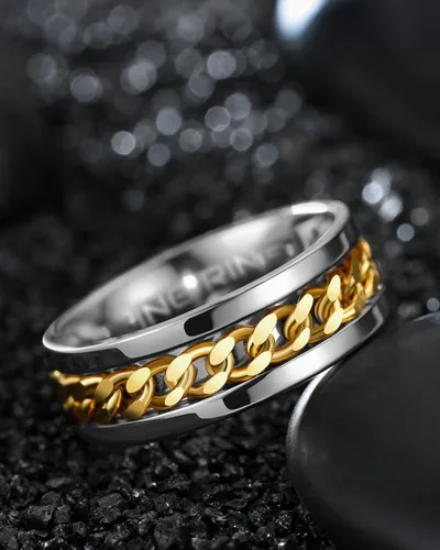 Vista 35 de King Ring 8mm Spinner Ring – Fidget Ring for Men & Women – Designed in USA