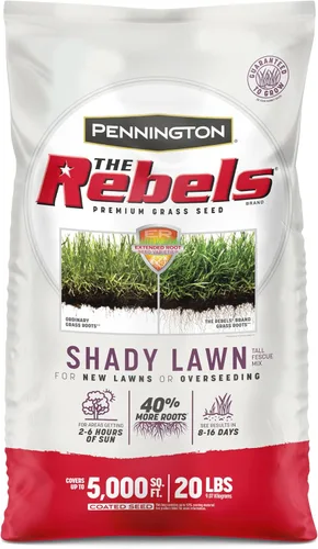 Vista 15 de Pennington The Rebels mix de semillas de césped Tall Fescue para zonas sombrías, 3 libras Semillas de césped para césped, semillas de césped