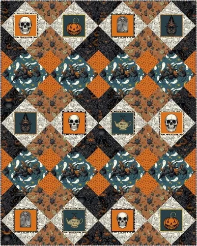 Vista 9 de Free Spirit Storybook - Panel de bloque de Halloween de 24 pulgadas