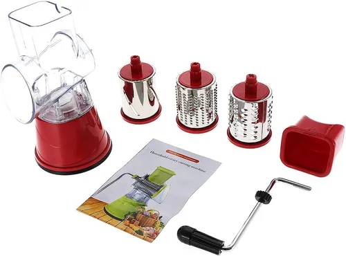 Vista 10 de Rallador manual de verduras con 3 cuchillas giratorias de acero inoxidable