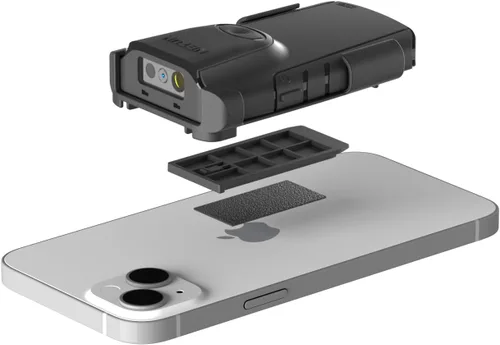 Vista 3 de NETUM Escáner de código de barras Bluetooth 2D, lector de código de barras QR portátil 3 en 1 pequeño con clip trasero