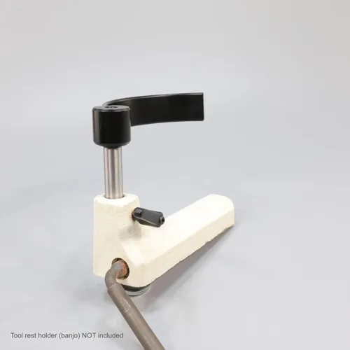 Vista 4 de Hurricane Turning Tools, Soporte de herramientas curvado de 5 pulgadas de diámetro para girar cuencos pequeños en torno de madera, poste de 5/8