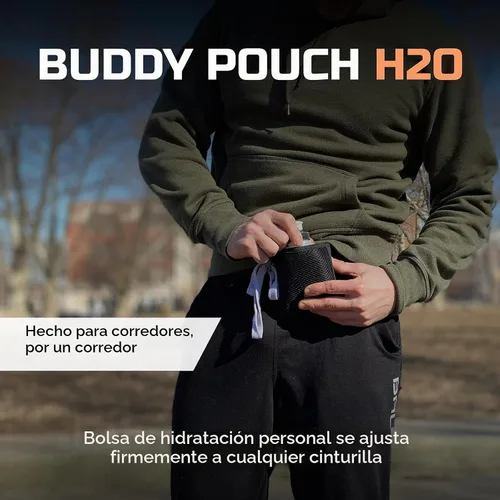 Vista 2 de Estuche de sujeción magnética para hidratación personal Buddy Pouch H2O [Altamente calificado] Sin correa ni broche 4 pulgadas (largo) x 4 pulgadas