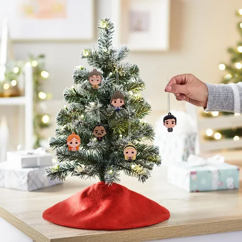 Vista 9 de Adornos de Navidad colgantes Hallmark The Office, miniaturas, juego de 6, plástico