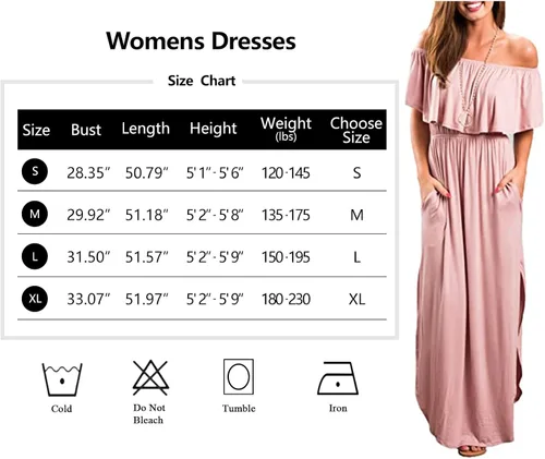 Vista 5 de Sarin Mathews - Vestido de fiesta para mujer, estilo casual largo hasta los tobillos, con volantes, hombros descubiertos, abertura lateral