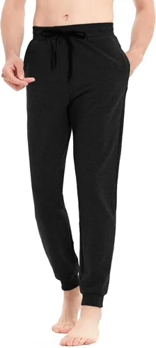 Vista 27 de Idtswch 30/32/34/36/38/40. Pantalones deportivos altos para hombre, extra largos, con bolsillos con cremallera