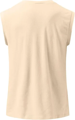 Vista 4 de Camiseta sin mangas para hombre, sexy, cuello en V, sin mangas, playa, verano, casual, para fitness, culturismo, camiseta sin mangas