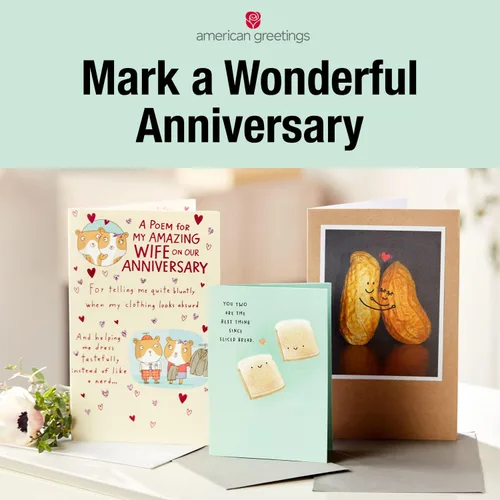 Vista 5 de American Greetings Tarjeta de aniversario para padres (Gracias)