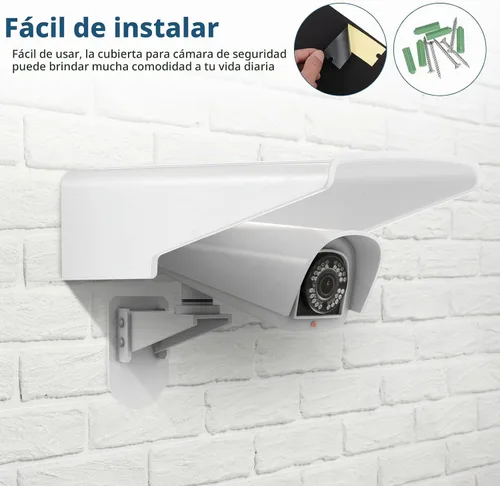 Vista 4 de Generic Cubierta de cámara de seguridad para cámara de exteriores, cubierta de lluvia y protector solar para cámaras CCTV, protector universal