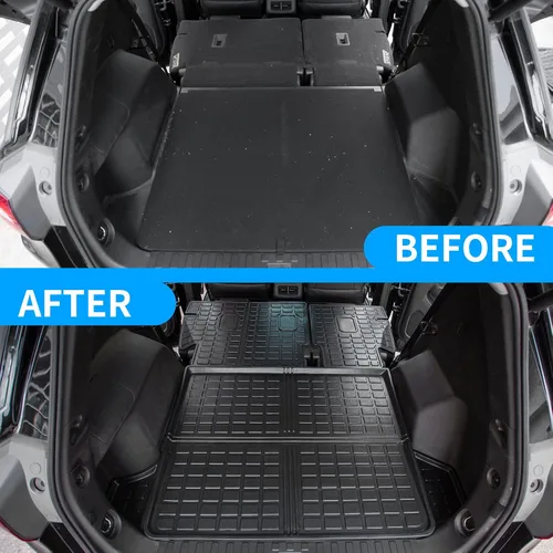 Vista 2 de Bomely Alfombra de Carga Compatible con Chevrolet Equinox y GMC Terrain 2018-2024 Alfombra de Maletero TPE Para Todo Clima Protector de Cubierta