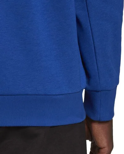 Vista 4 de adidas Sudadera con logotipo grande Essentials para hombre, Negro-blanco