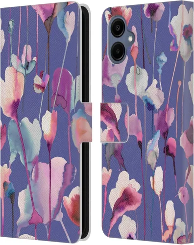 Vista 250 de Head Case Designs Officially Licensed Ninola Abstract Poppies Lilac Floral Leather Wallet Case Compatible with Samsung Galaxy A07 4G
