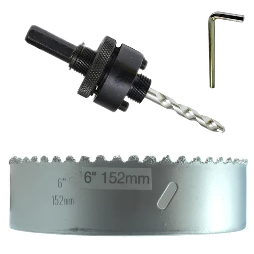 Vista 35 de Kit de extensión y eje de sierra perforadora de 7/16 pulgadas: 2 ejes hexagonales de 1/2 pulgadas y extensión de 12 pulgadas para sierras