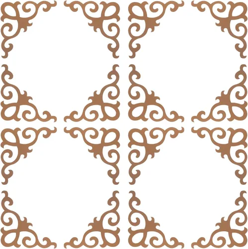 Vista 9 de uxcell 16 calcomanías autoadhesivas para espejo de pared, 5.9 in x 5.9 in, acrílico, espejo hueco, patrón de apliques para decoración de pared