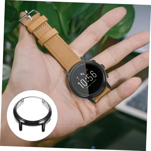 Vista 9 de Hemobllo Accesorios compatibles con Fossil Gen 5 The Carlyle HR - Carcasa protectora con marco protector de pantalla